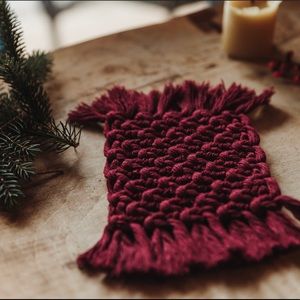 Handmade Macrame Coasters